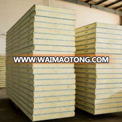 Cheap PU polyurethane sandwich panel for insulation cold room panel